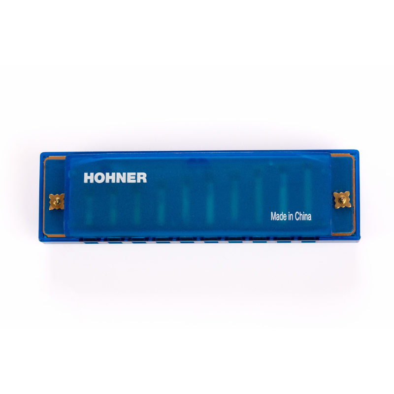 Hohner Translucent Diatonic Harmonica C Blue — view 2