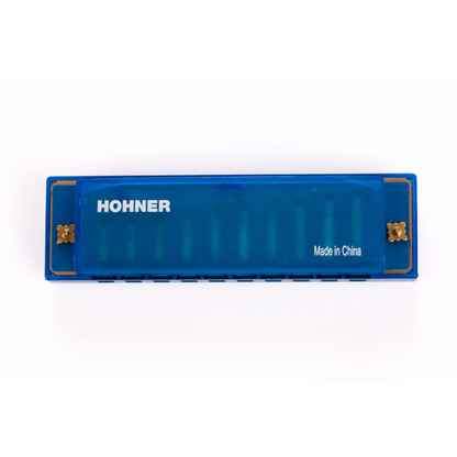 Hohner Translucent Diatonic Harmonica C Blue — view 2