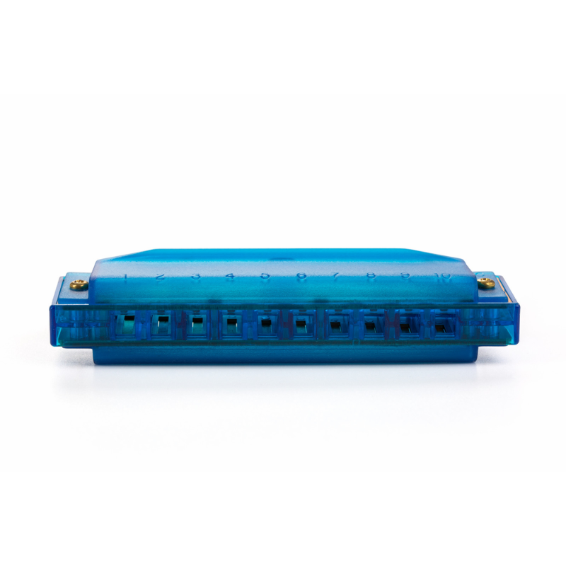 Hohner Translucent Diatonic Harmonica C Blue — view 3