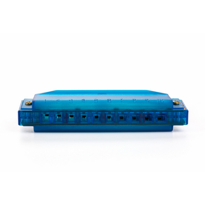 Hohner Translucent Diatonic Harmonica C Blue — view 3