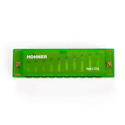 Hohner Translucent Diatonic Harmonica C Green — view 2