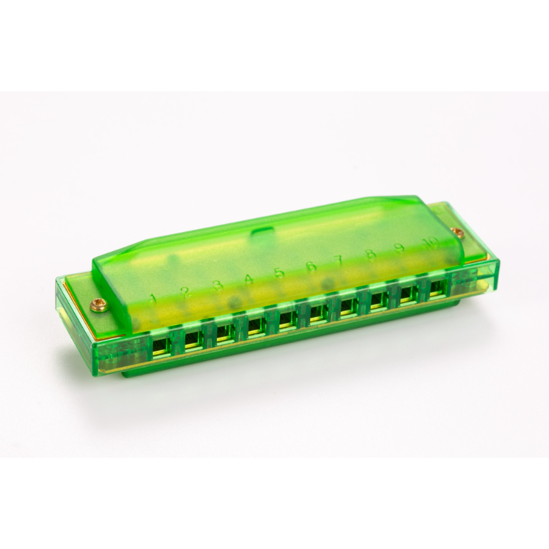 Hohner Translucent Diatonic Harmonica C Green