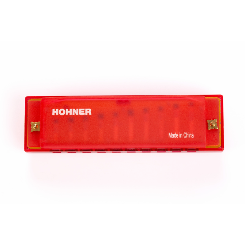 Hohner Translucent Diatonic Harmonica C Red — view 2