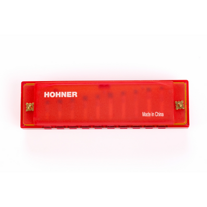 Hohner Translucent Diatonic Harmonica C Red — view 2