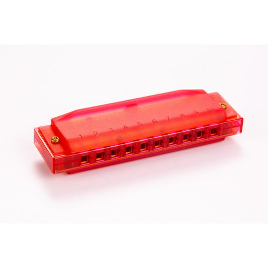 Hohner Translucent Diatonic Harmonica C Red