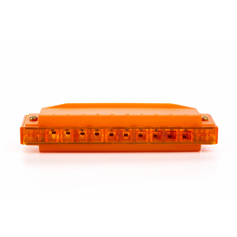 Hohner Translucent Diatonic Harmonica C - Orange — view 3