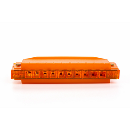 Hohner Translucent Diatonic Harmonica C - Orange — view 3