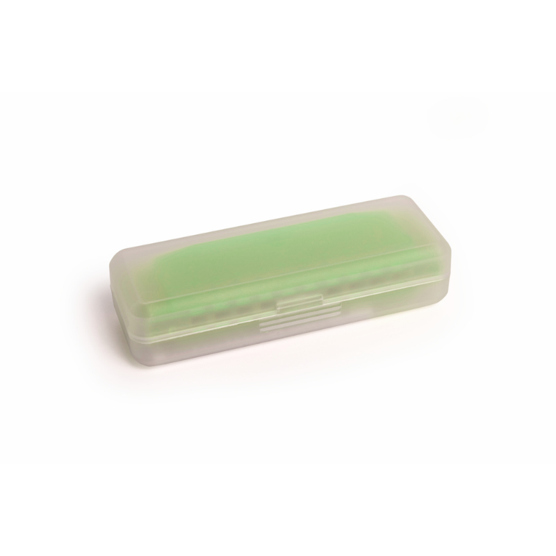 Hohner Translucent Harmonica C with Green Hard Case