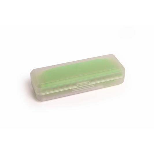 Hohner Translucent Harmonica C with Green Hard Case