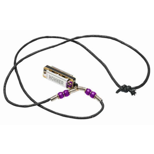 Hohner Mini Harmonica Necklace - Purple