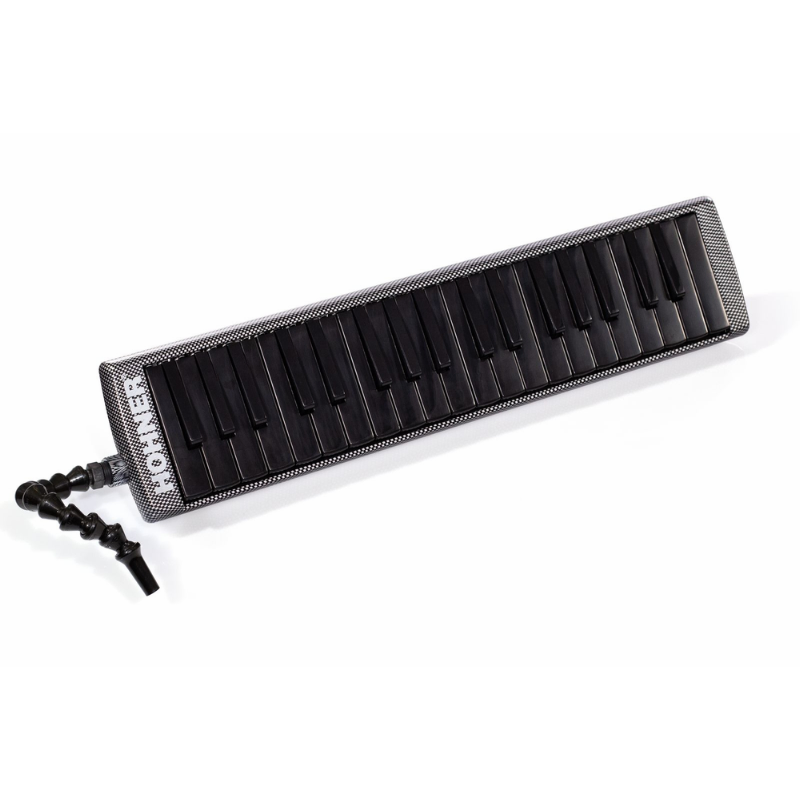 Hohner AirBoard Carbon 37 Portable Air Powered Keyboard Instrument with Travel Bag