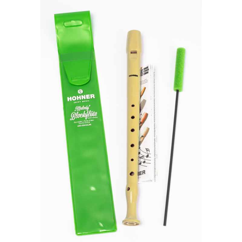 Hohner C-Soprano 1-Part Plastic German Melody Recorder — view 3