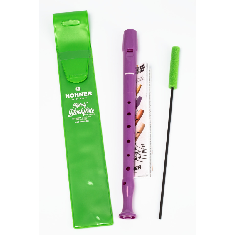 C-Soprano 1 Pt PLS Ger PB Mauve Melody Recorder — view 3