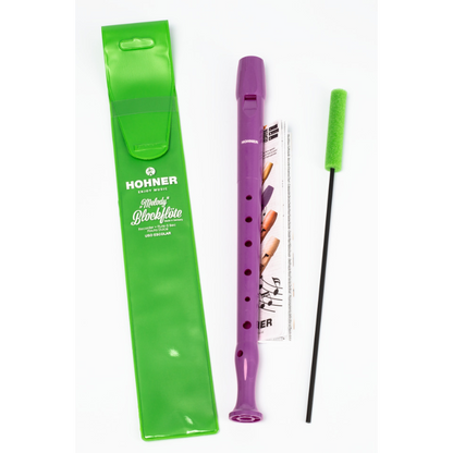C-Soprano 1 Pt PLS Ger PB Mauve Melody Recorder — view 3