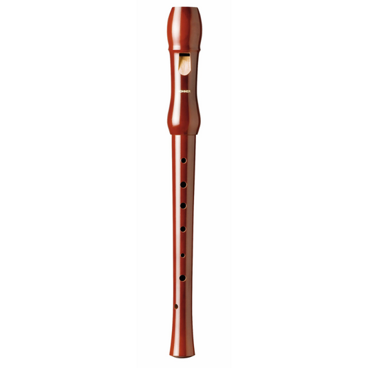Hohner C Soprano Recorder with Wood Lacquer Finish, 2 Parts, German Made