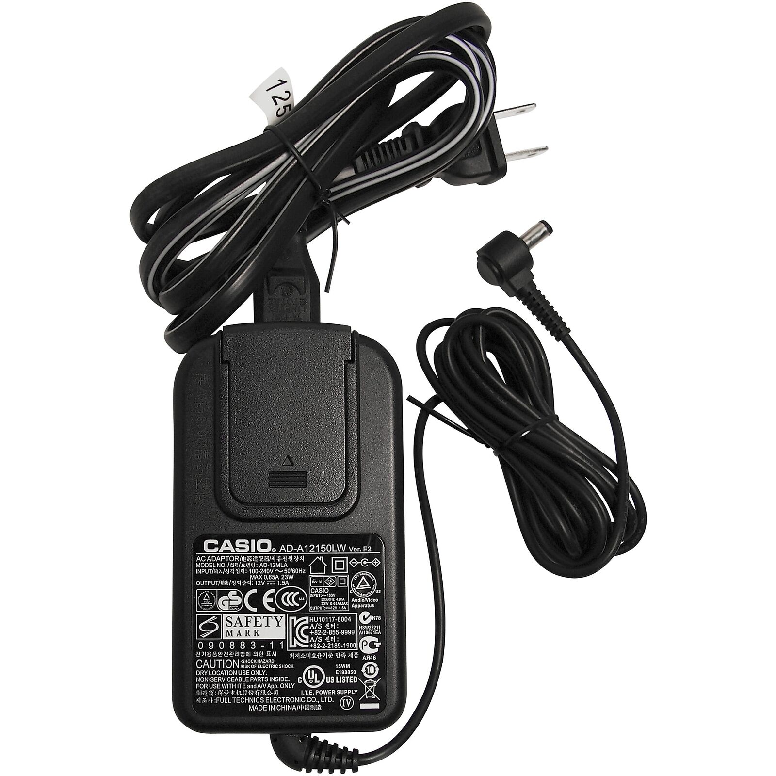 Casio AC Adaptor for PX130/160 PX730/760 AP220/260 CTK Keyboards 12V 1.5A — view 6
