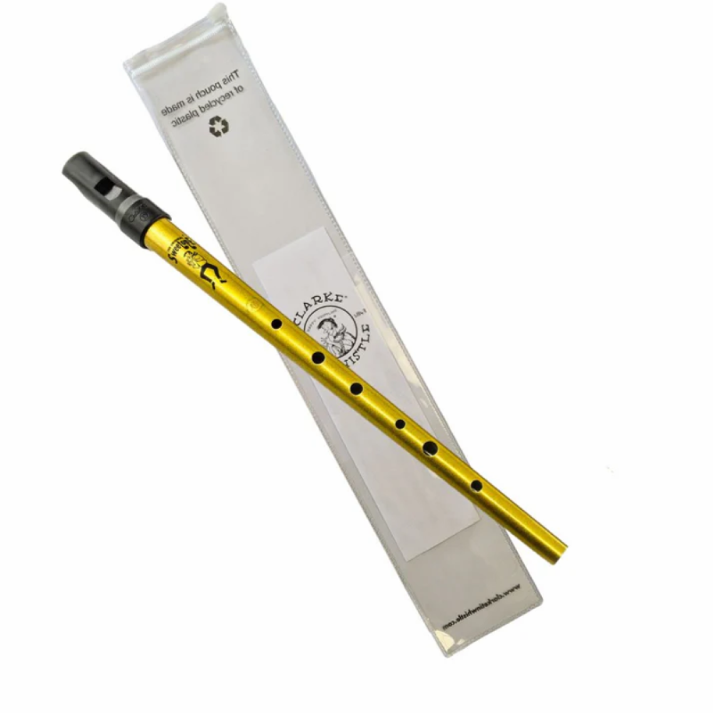 Clarke Sweetone D Gold Tin Whistle — view 2