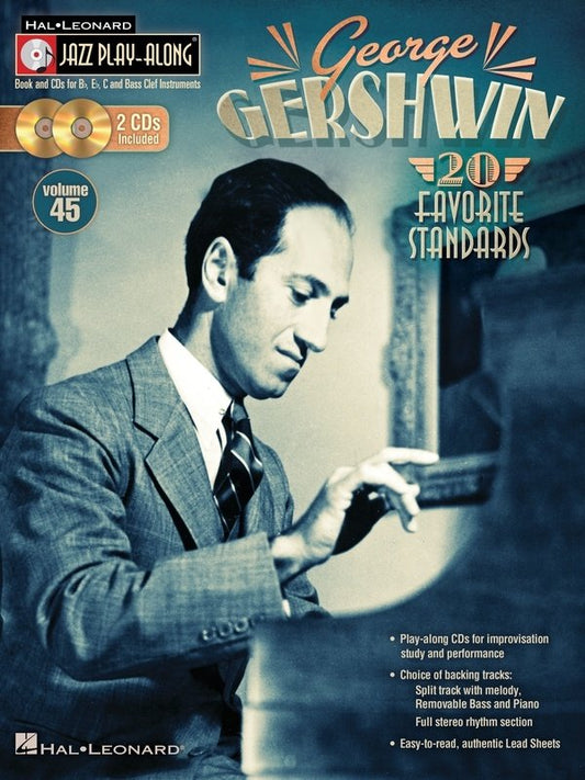 George Gershwin — Jazz Play-Along Vol. 45, Book/CD (Hal Leonard)