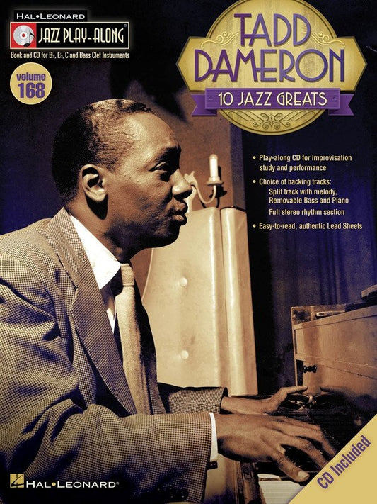 Tadd Dameron — Jazz Play-Along Vol. 168, Book/CD (Hal Leonard)