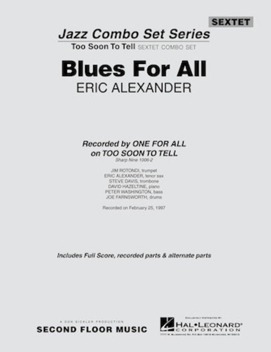 Jazz Combo Sextet Sc/Pts Score/Parts