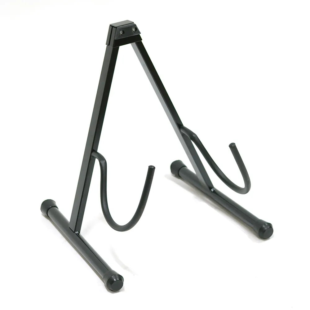 Universal A-Frame Guitar Stand - 2 Pack, Aluminium Construction, Foam-Padded Arms, Rubber-Tipped Feet, Adjustable, Compatible with Most Guitars