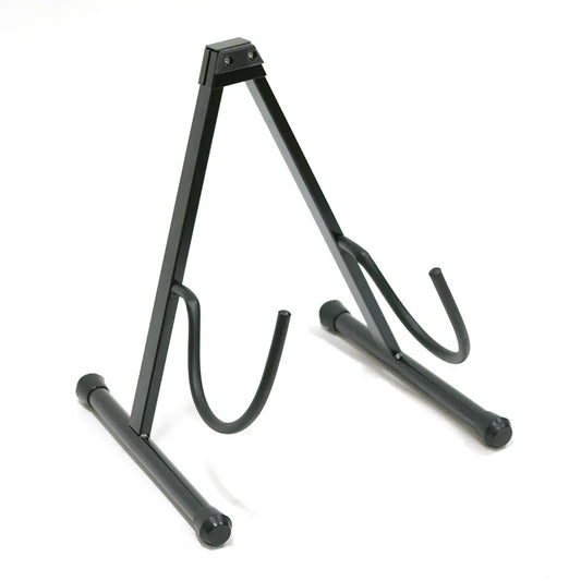 Universal A-Frame Guitar Stand - 2 Pack, Aluminium Construction, Foam-Padded Arms, Rubber-Tipped Feet, Adjustable, Compatible with Most Guitars