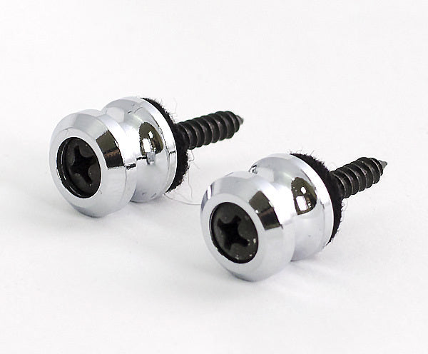 Schaller Straplock Endpin Button Kit (Pair) Chrome
