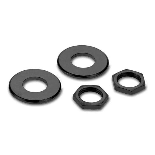 Schaller Straplock Nut and Washer Kit 4pc Black