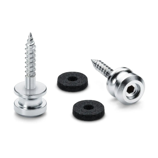 Endpins Pair for Schaller S-LOCKS Medium Satin Chrome