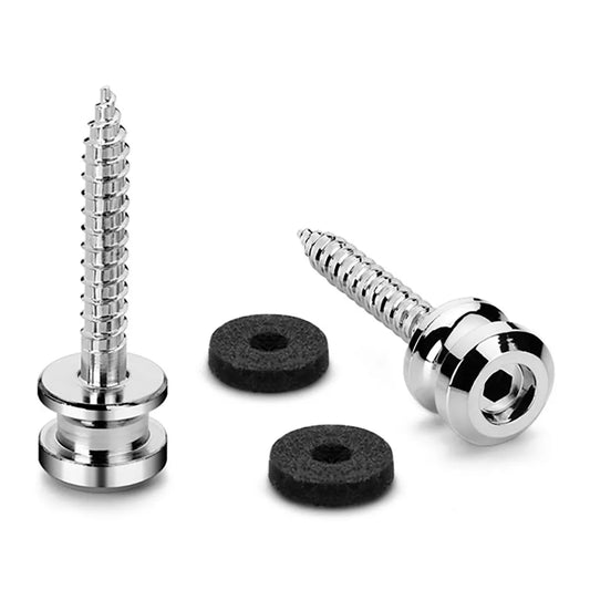 Endpins Pair for Schaller S-LOCKS Large Chrome Strap Button