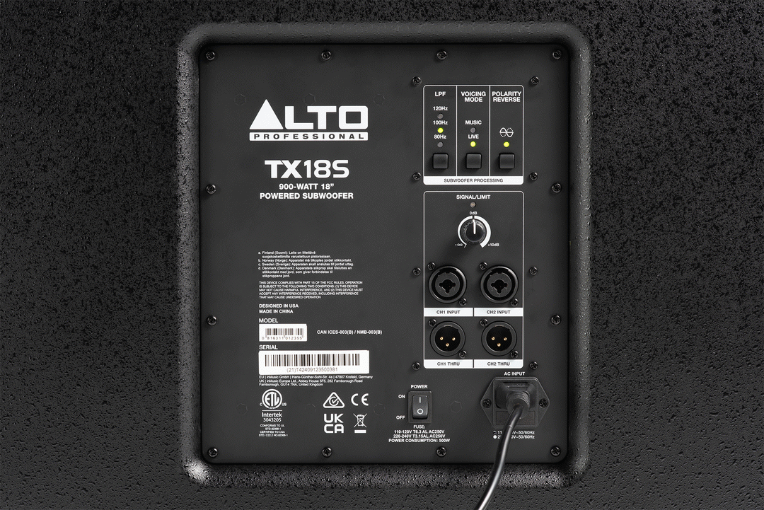 Alto Professional TX18S Powered Sub 18inch 900W Active Subwoofer - view 3