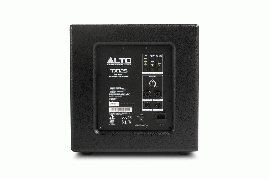 Alto Professional TX12S Powered Sub 12inch 900W Active Subwoofer - view 4