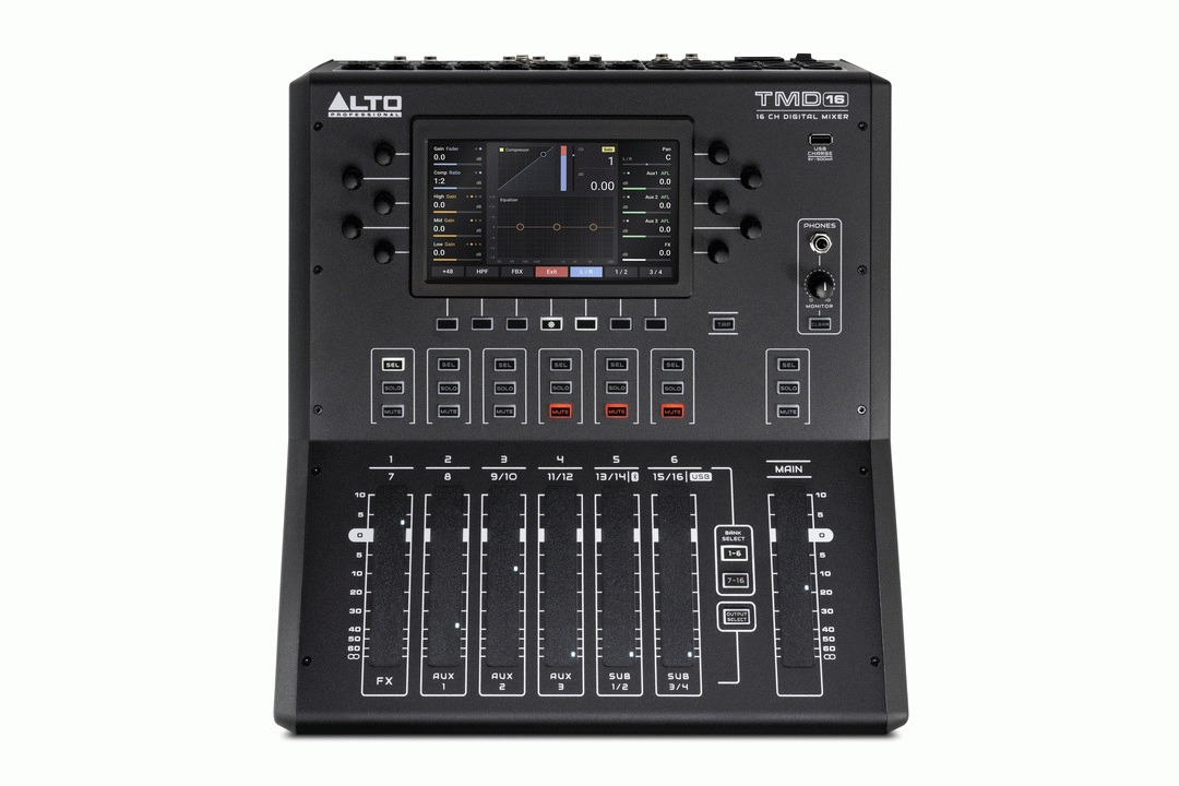 Alto Professional TMD16 Digital Mixer 16-Ch w/ Bluetooth & USB