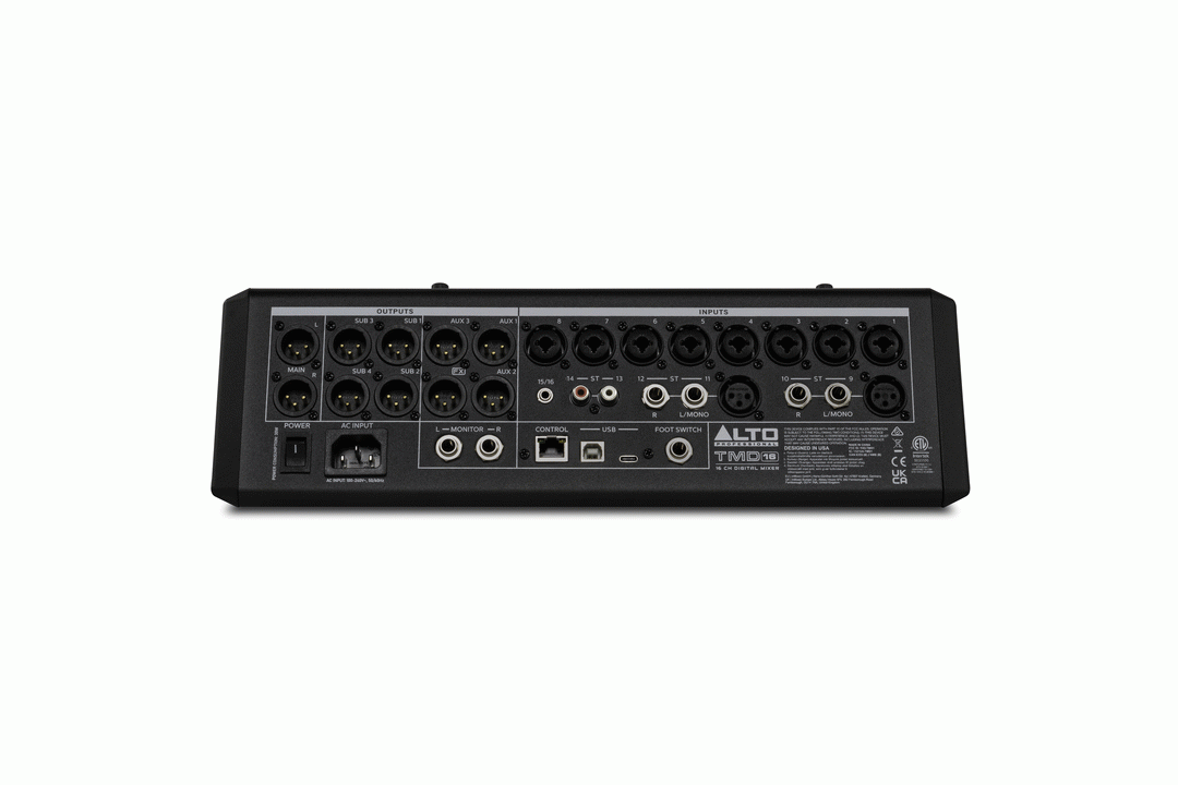 Alto Professional TMD16 Digital Mixer 16-Ch w/ Bluetooth & USB - view 3