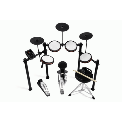 Alesis Turbo Pro Electronic Drum Kit with Mesh Heads, Bluetooth, Kick Tower, Coaching Tools