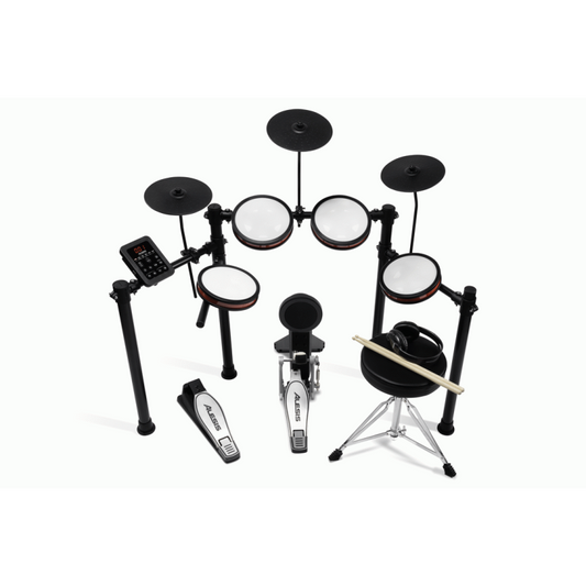 Alesis Turbo Pro Electronic Drum Kit with Mesh Heads, Bluetooth, Kick Tower, Coaching Tools