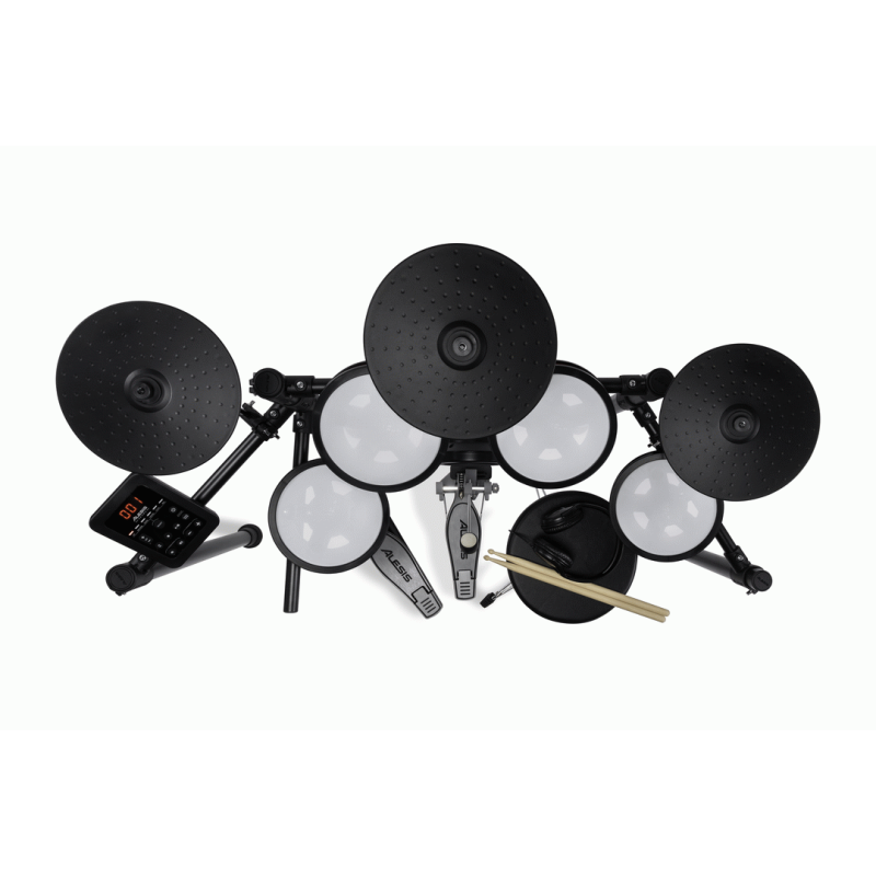 Alesis Turbo Pro Electronic Drum Kit with Mesh Heads, Bluetooth, Kick Tower, Coaching Tools — view 2