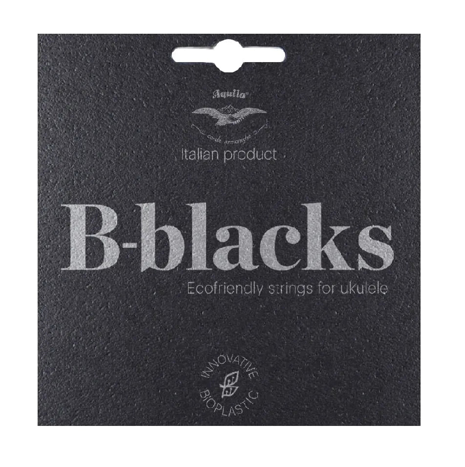 Aquila B-Black Soprano/Concert Ukulele String Set with High G 180U