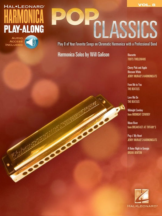 Pop Classics Harmonica Play-Along V8 BK/OLA by Hal Leonard