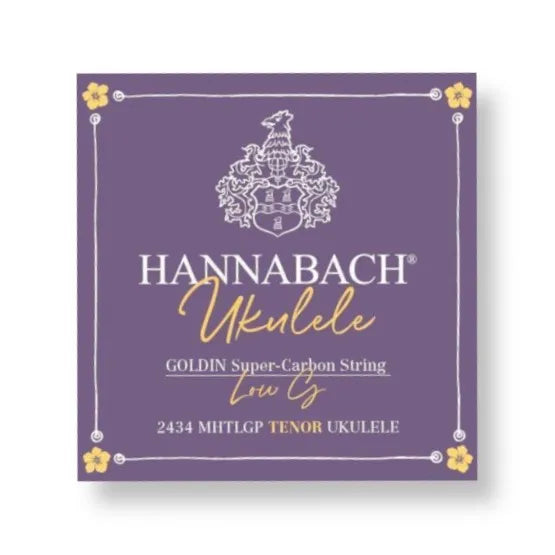 Hannabach Goldin Super-Carbon Tenor Ukulele Strings - Low G