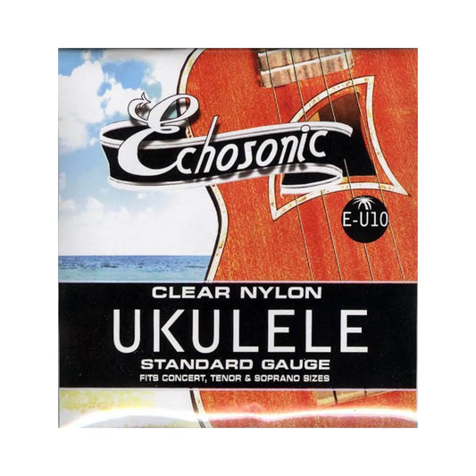 Echosonic Soprano & Concert Ukulele Strings - Standard Clear Nylon