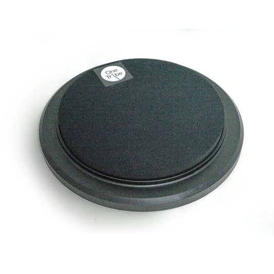 OneTribe 10in Drum Practice Pad with Nylon Flange - Silent Practice for Drummers