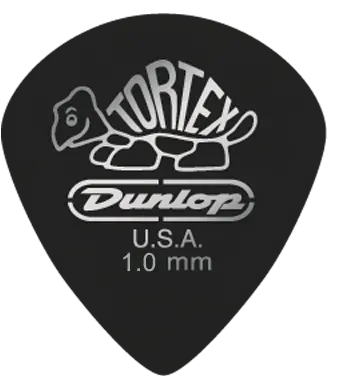 Jim Dunlop 1.00mm Tortex Black Gold Jazz Guitar Pick (Single)