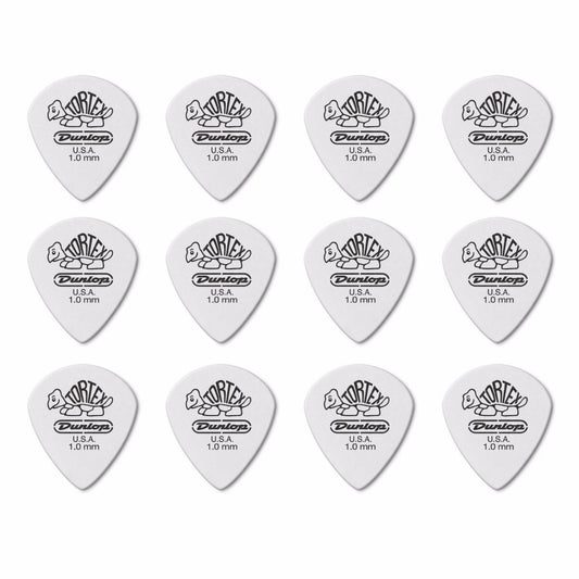 12 x Jim Dunlop Tortex Jazz 3 White 1.00mm Guitar Picks III 478R