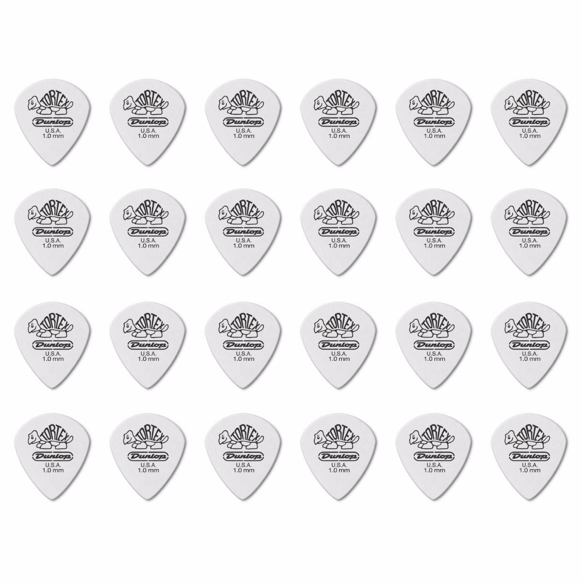 24 x Jim Dunlop Tortex Jazz 3 White 1.00mm Guitar Picks III 478R