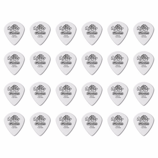 24 x Jim Dunlop Tortex Jazz 3 White 1.00mm Guitar Picks III 478R