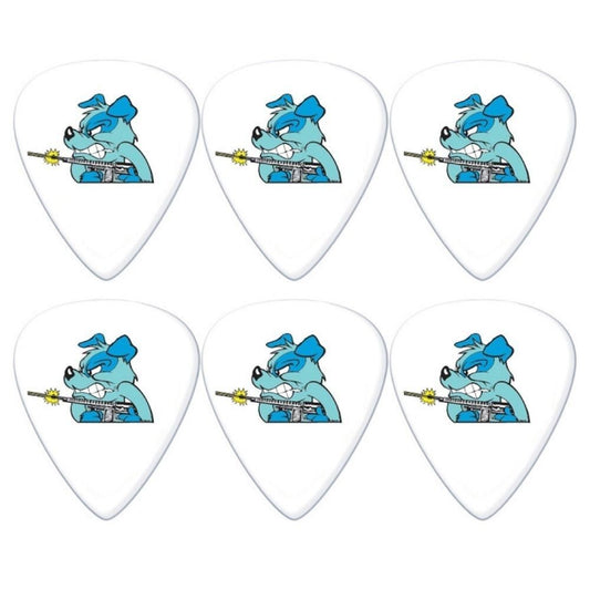 6 x Jim Dunlop FRANK KOZIK Anger Management Tortex Wedge Guitar Picks 1.00mm