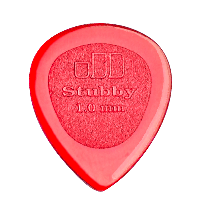 10 x Jim Dunlop Jazz Stubby 1.00MM Gauge Guitar Picks 474R Plectrums, Red