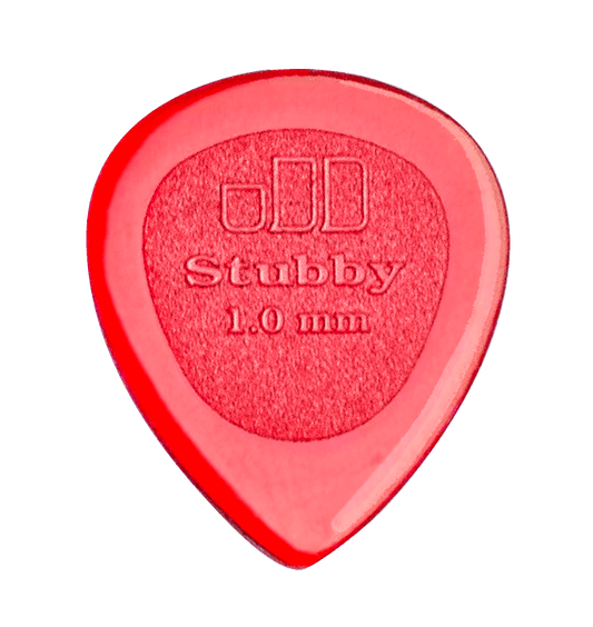 10 x Jim Dunlop Jazz Stubby 1.00MM Gauge Guitar Picks 474R Plectrums, Red