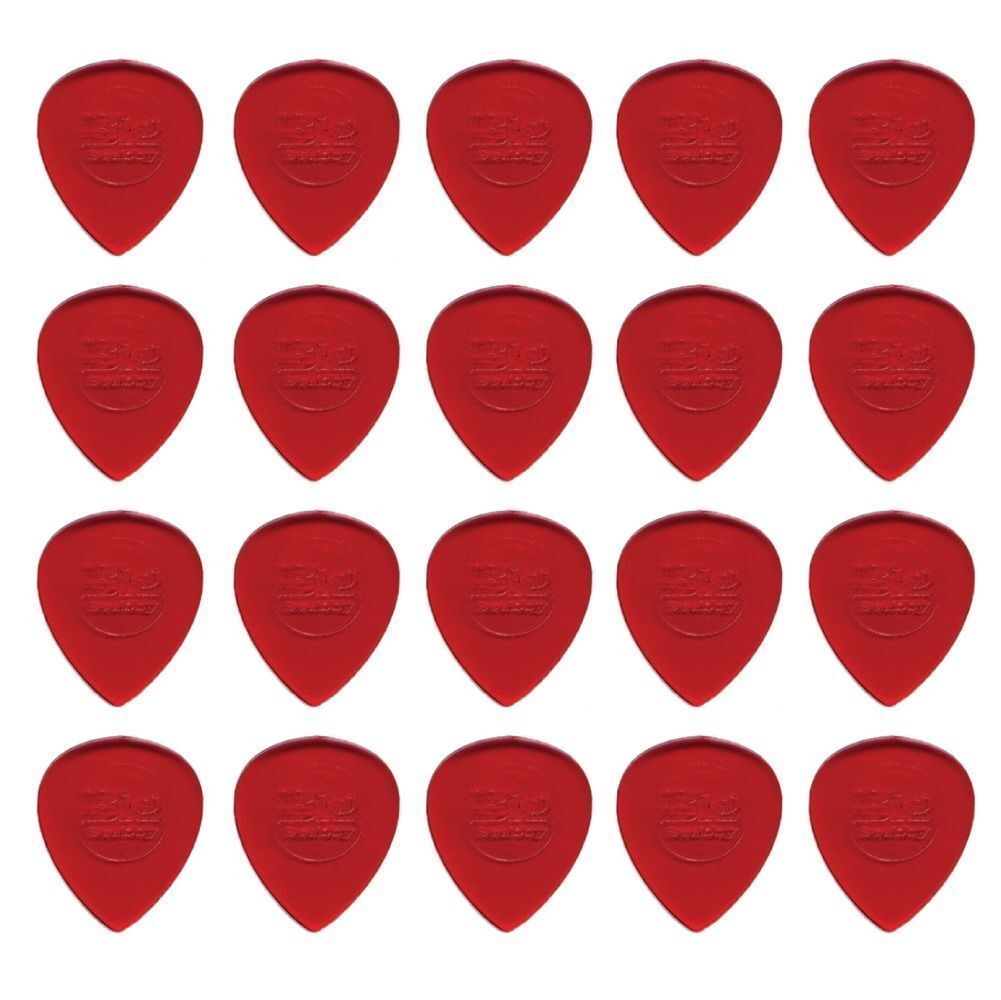 20 x Jim Dunlop Jazz Stubby 1.00MM Gauge Guitar Picks 474R Plectrums, Red